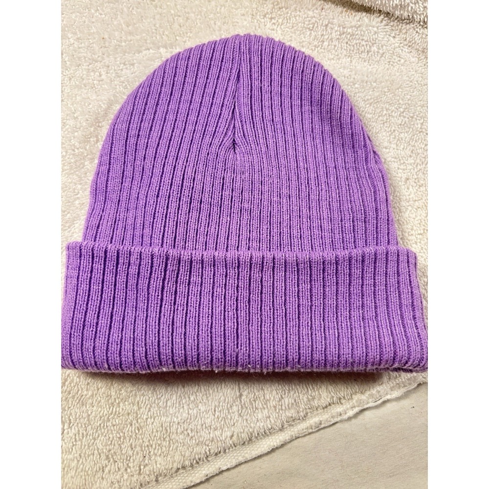 Wonder Nation Ribbed‎ baby knit beanie Purple